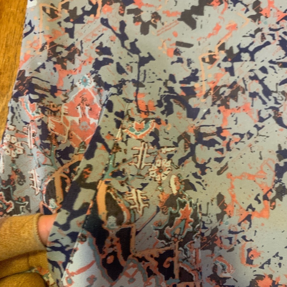 CAbi Dress Medium Multicolor Abstract Mini Pockets Adjustable Straps Lined - Picture 3 of 11